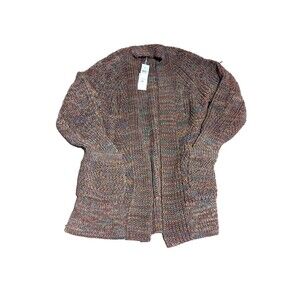 Lou & Grey Cardigan Sweater NWT Small Knit Rainbow